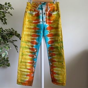 RARE Tie Dye Levi's 501 Vintage Redline